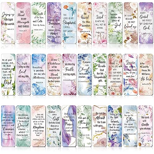 Chinco 30 Pcs Magnetic Christian Bookmarks - Bible...