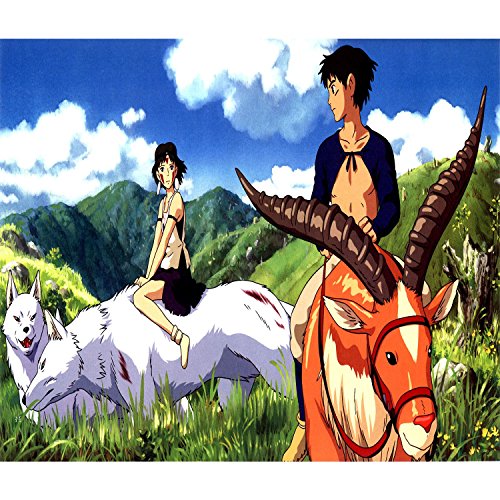 Póster de la princesa Mononoke película Animación Japonnais