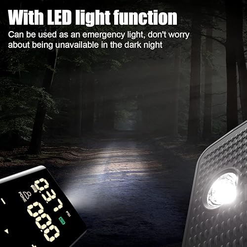 Miniatura 5 de Compresor de aire portátil para neumáticos de automóvil, bomba de aire inalámbrica de 150 PSI con batería de 6600 mAh, manómetro automático