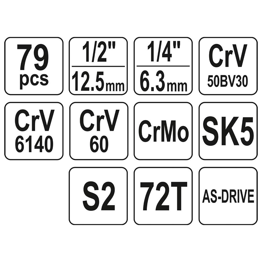 YATO YT-38911 Werkzeugsatz (79)