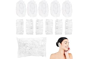 100 Pack Disposable Plastic Ear Covers For Showering