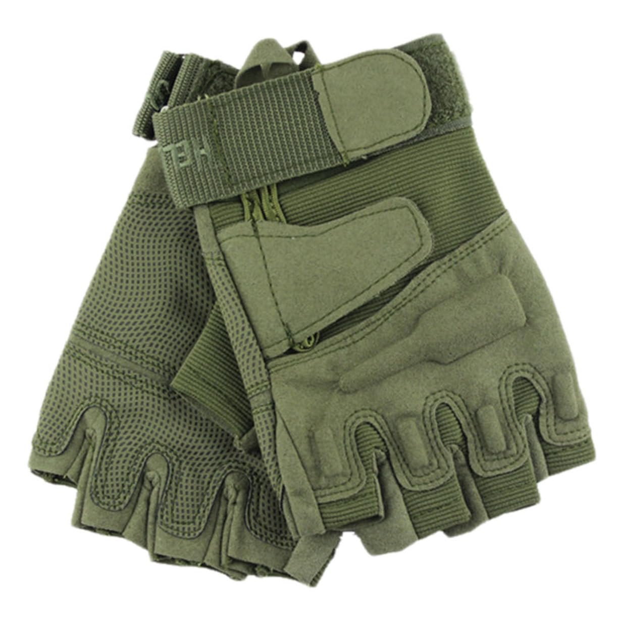 VANZACK Men's Half-Finger Cycling Gloves Sports Fitness Riding Gloves Anti-Slip Shock-Absorbing Comfortable Nylon Material for Mountain Biking Climbing Random