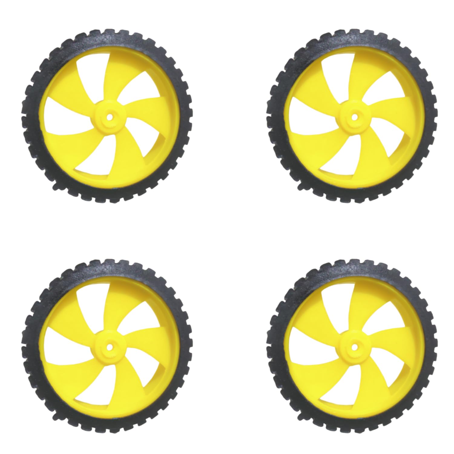 UNIVERSAL HUB� Pack of 4 wheel-4512 Robot Durable Rubber Tire Yellow wheel 45mm for BO DC Motor (B0CJ58DC1N) Amazon Price History, Amazon Price Tracker