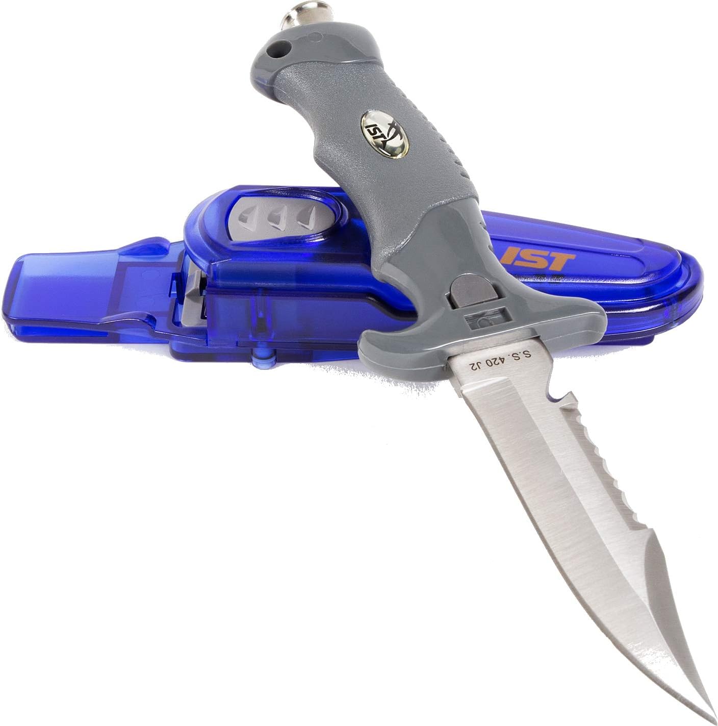 IST 4.75in Bladed Knife W/Hammer Butt Divers Knives And