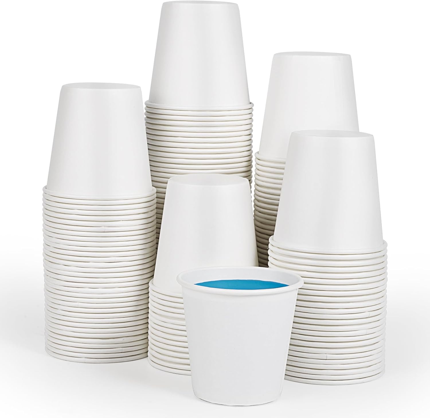TV TOPVALUE 200 Pack 3 oz Disposable Paper Cups, Bathroom