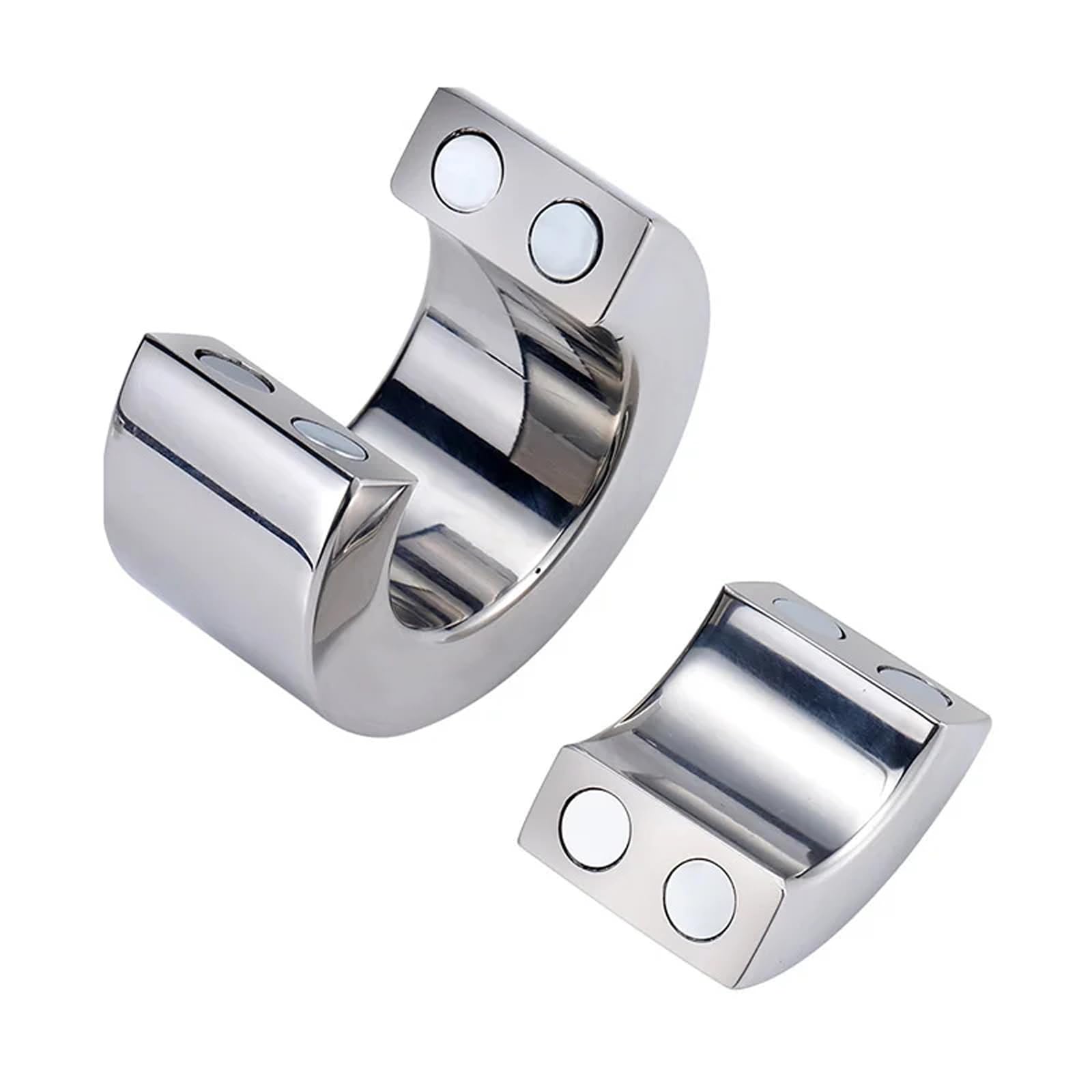 Anillo de testículo con imán de acero inoxidable SM, 5 tamaños, extensor de testículos, colgante de peso for escroto, anillo for pene, juguete sexual for hombres(56mm)