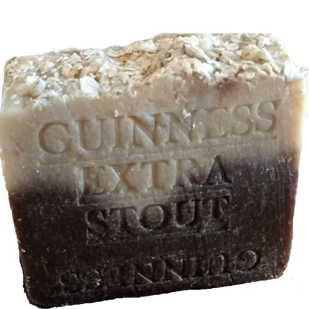 Oatmeal and Stout Beer Soap Bar with Guinness Extra Stout 7 Oz Bar All Natural Handmade !