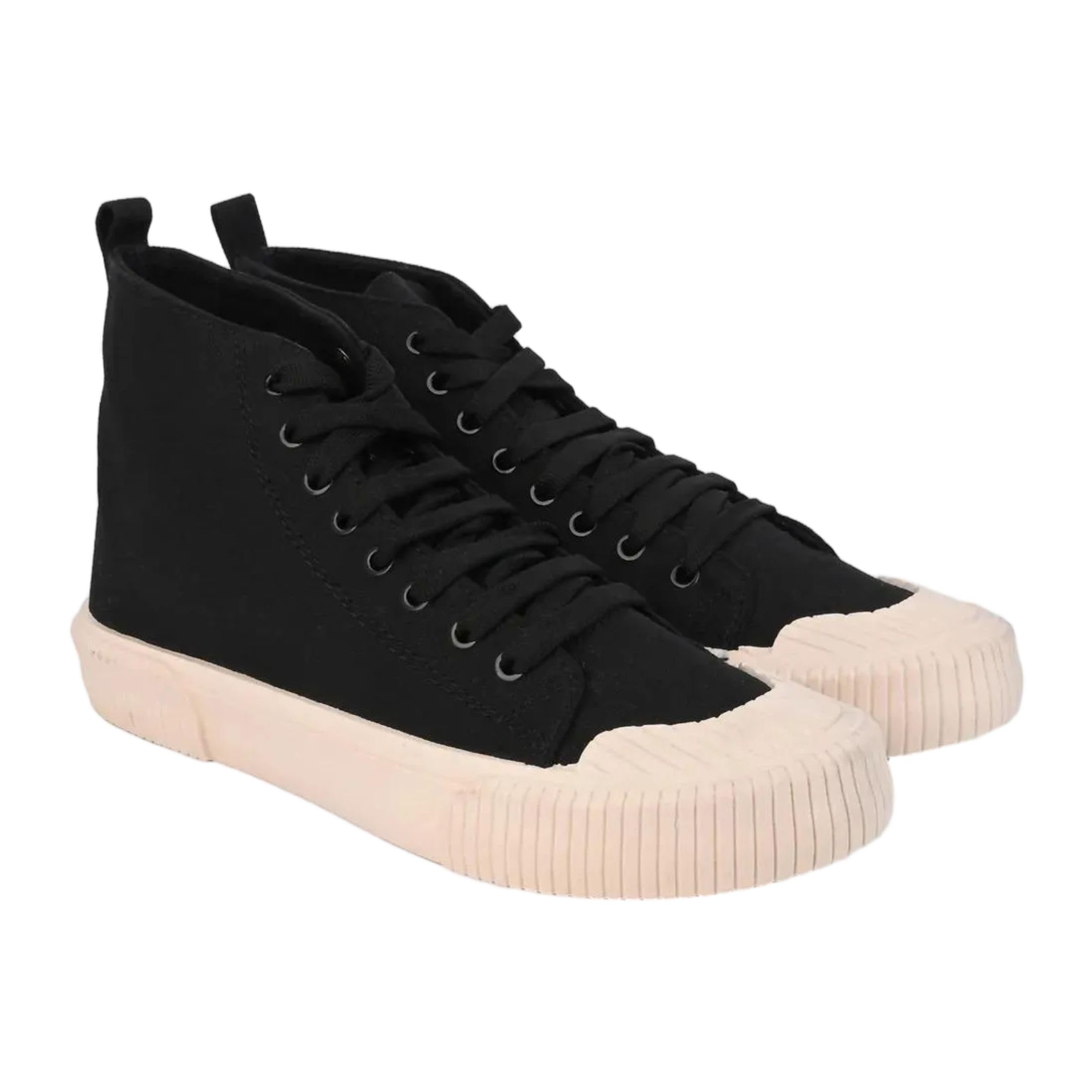- Men Hi-Top Canvas Lace-Up Sneakers | Cushioned Insole and Durable Rubber Sole for Casual, Streetwear and Everyday Wear