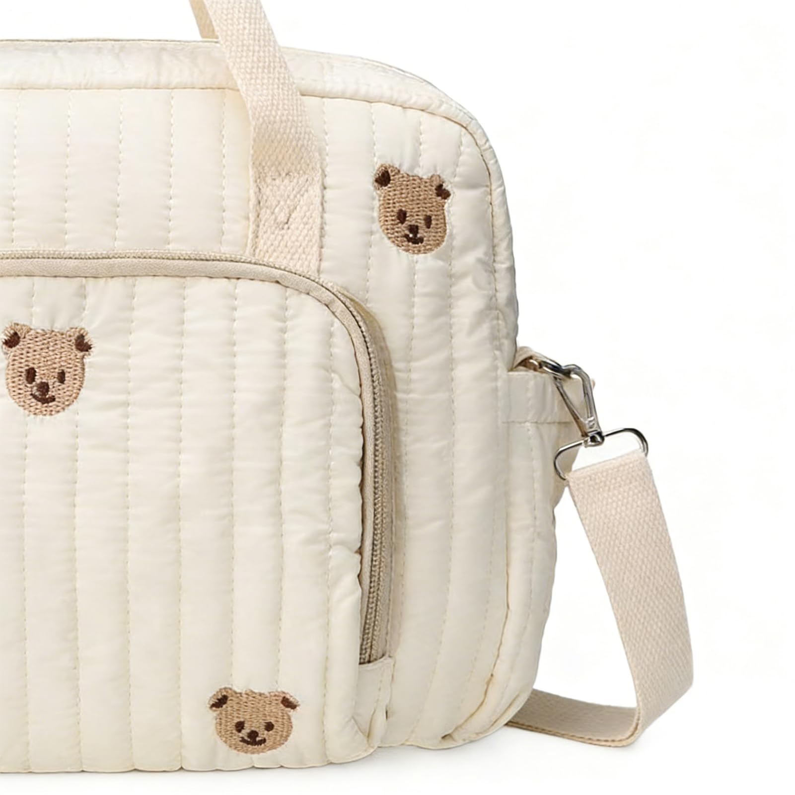 Genérico De Pañales Tipo Tote Para Mujer,Organizador Grande Y Mono | de Maternidad de Viaje Oso Cartoon | para Padres y Mujeres Viaje Vacaciones Hospital Al Aire Libre