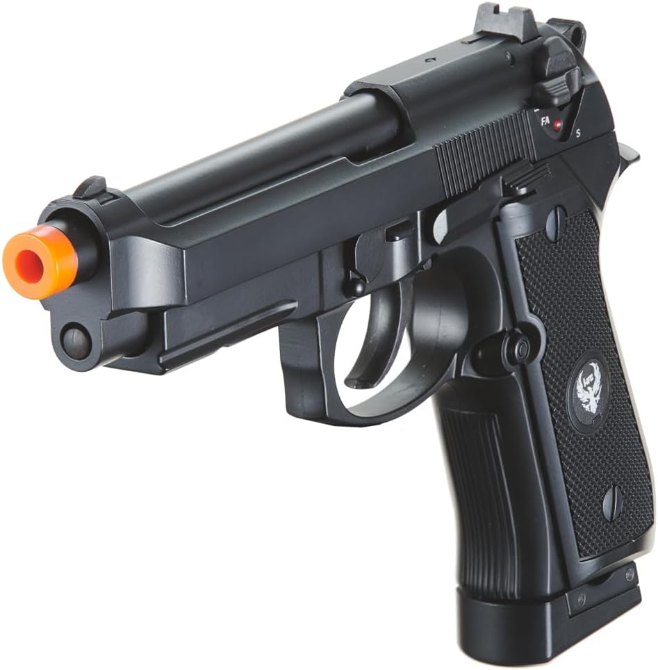 GoldenBall x HFC Metal Full-Automatic M9 Co2 Gas Blowback Airsoft Pistol (Color: Black)