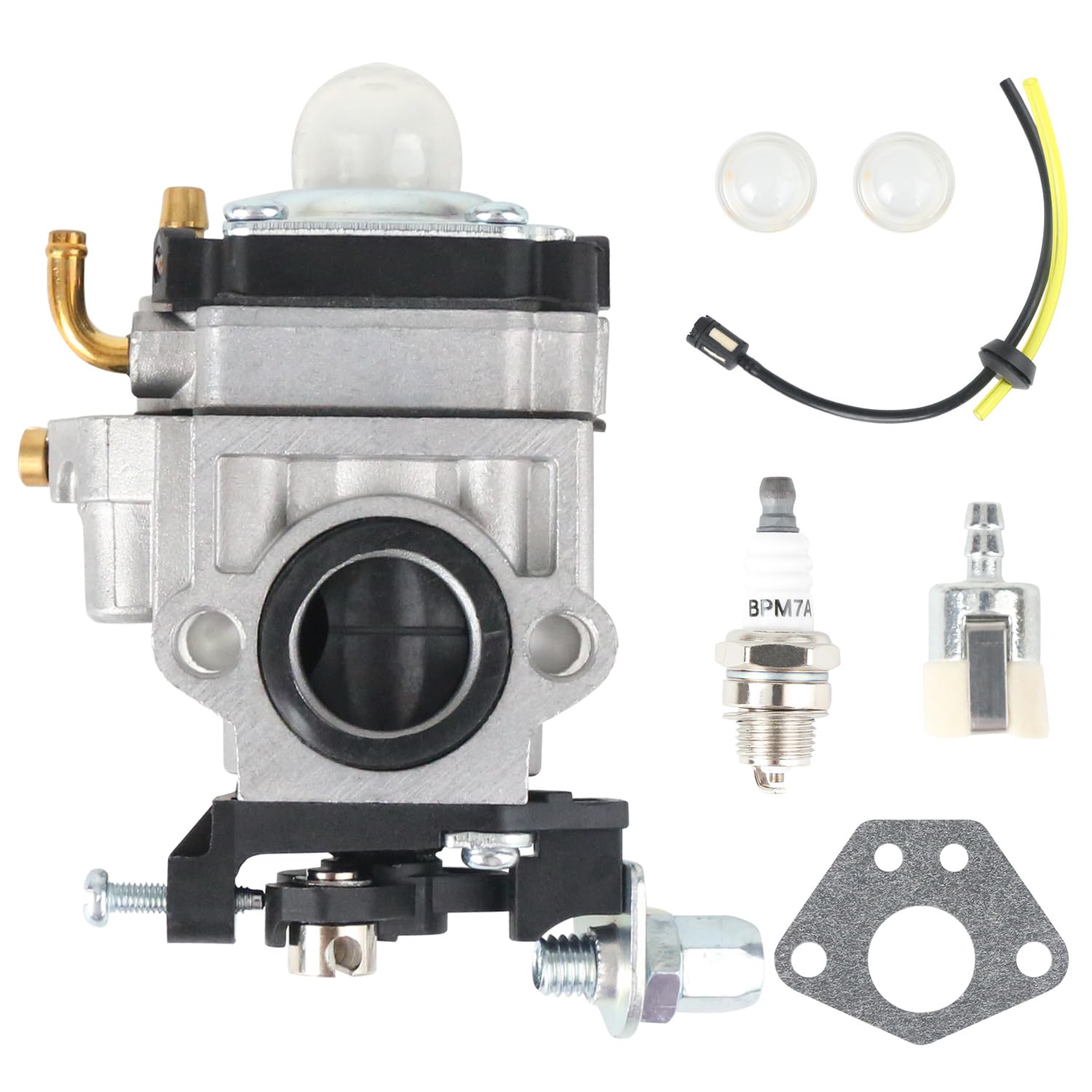 Carburetor for Harbor Freight Predator Earth Auger 52cc Engine, Carb with Tune-Up Kit Replaces Parts # 56257 57341 63022