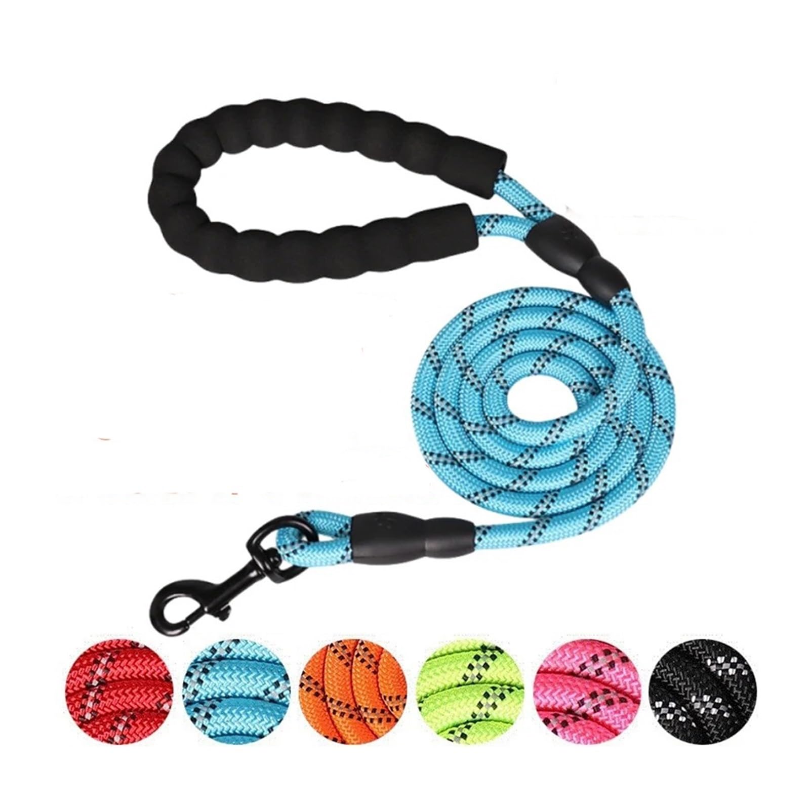 Correas For Perros De 150/200/300 CM Correa For Perros Con Mango Suave | For perros pequeños, medianos y grandes Suministros for perros grandes(Pink,1.2cm 3M)
