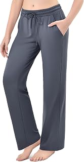 Stanpetix Women's Wide Leg Sweatpants with Pockets, Straight Leg Joggers