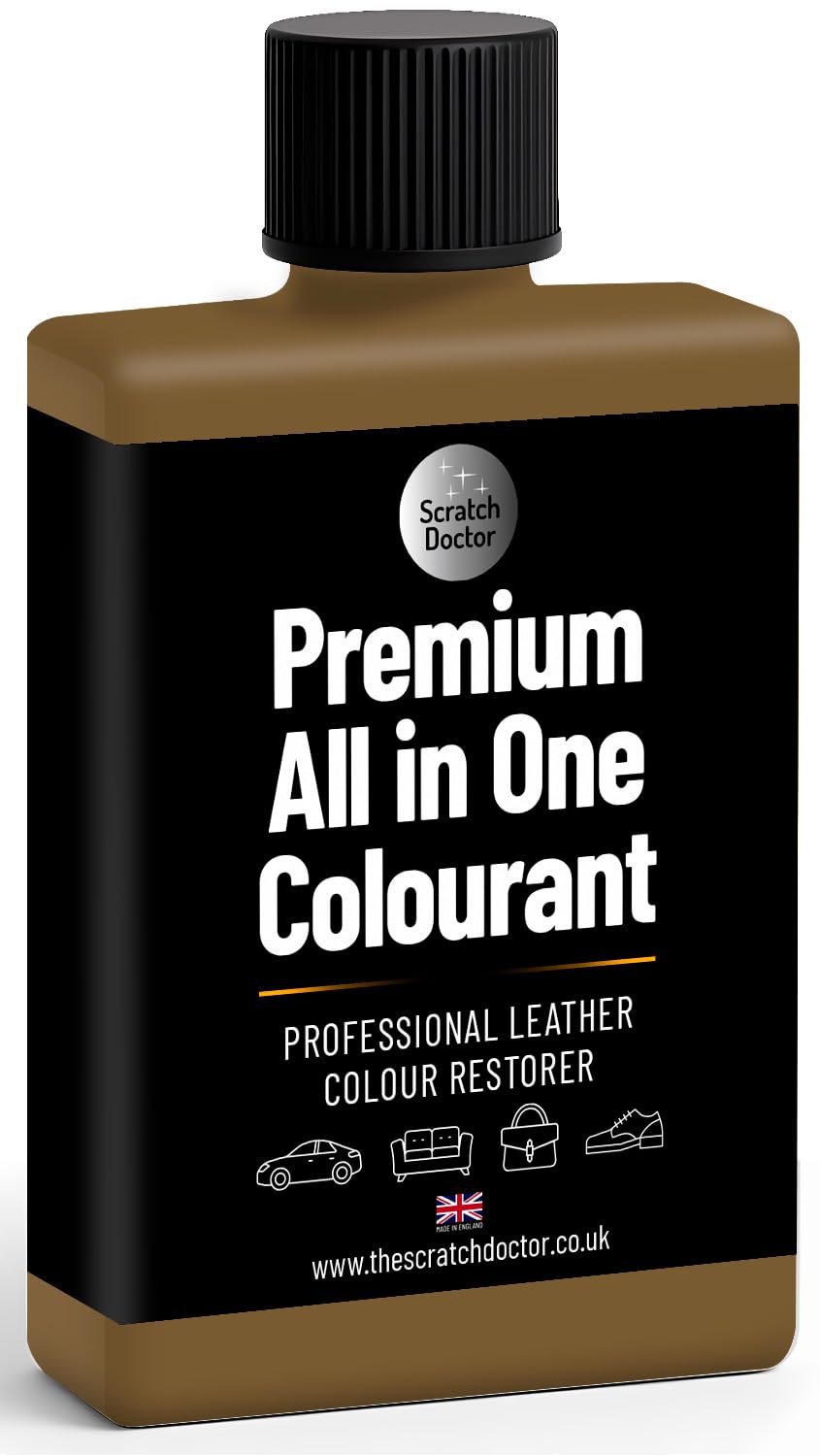 Scratch Doctor All in One Leather Colourant Self Seal Leather Dye Repair Paint for Furniture, Sofas, Car Seats (Cream, 250ml) — view 46