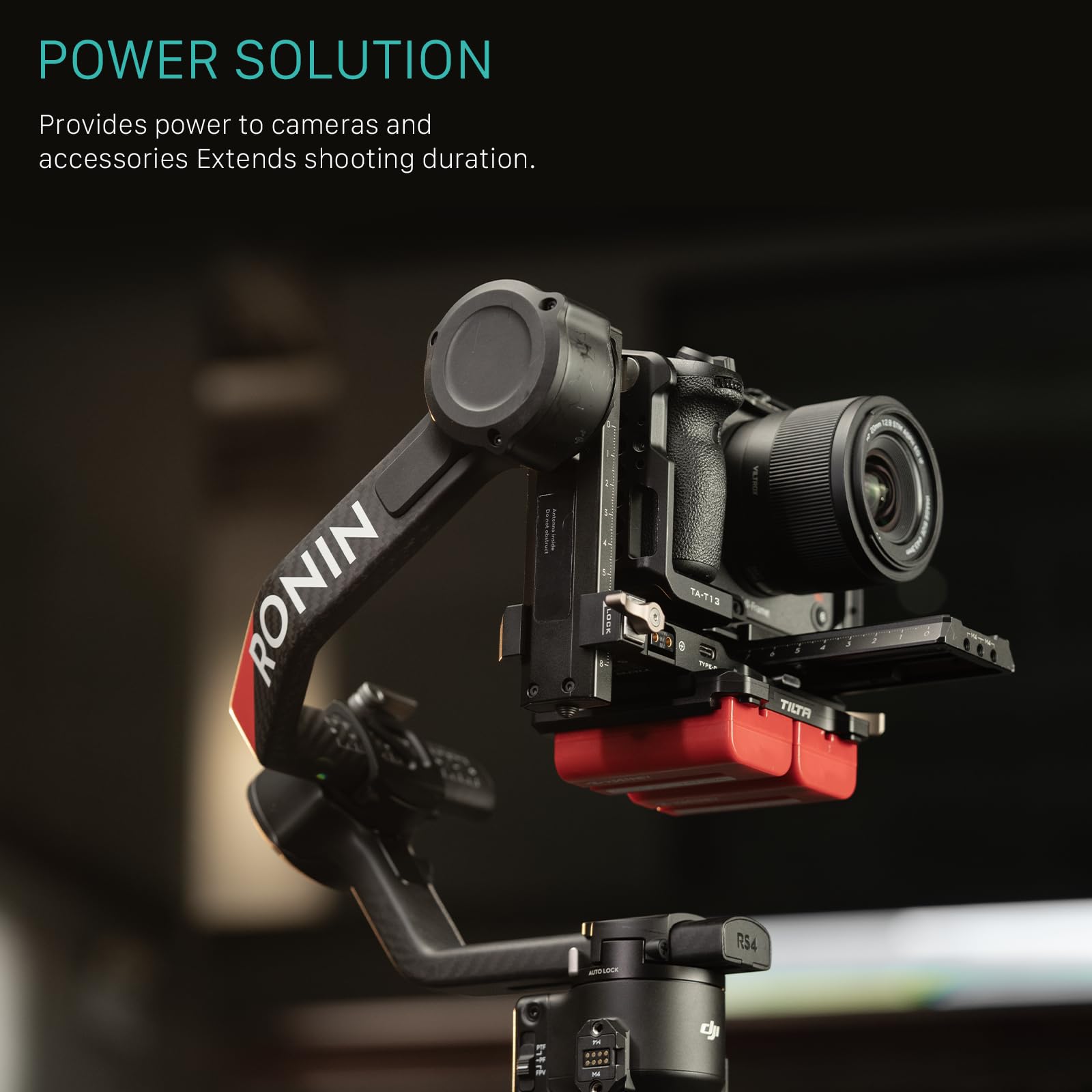 TILTA Power Pass-through Plate Compatible with RS2, RS3, RS3 Pro