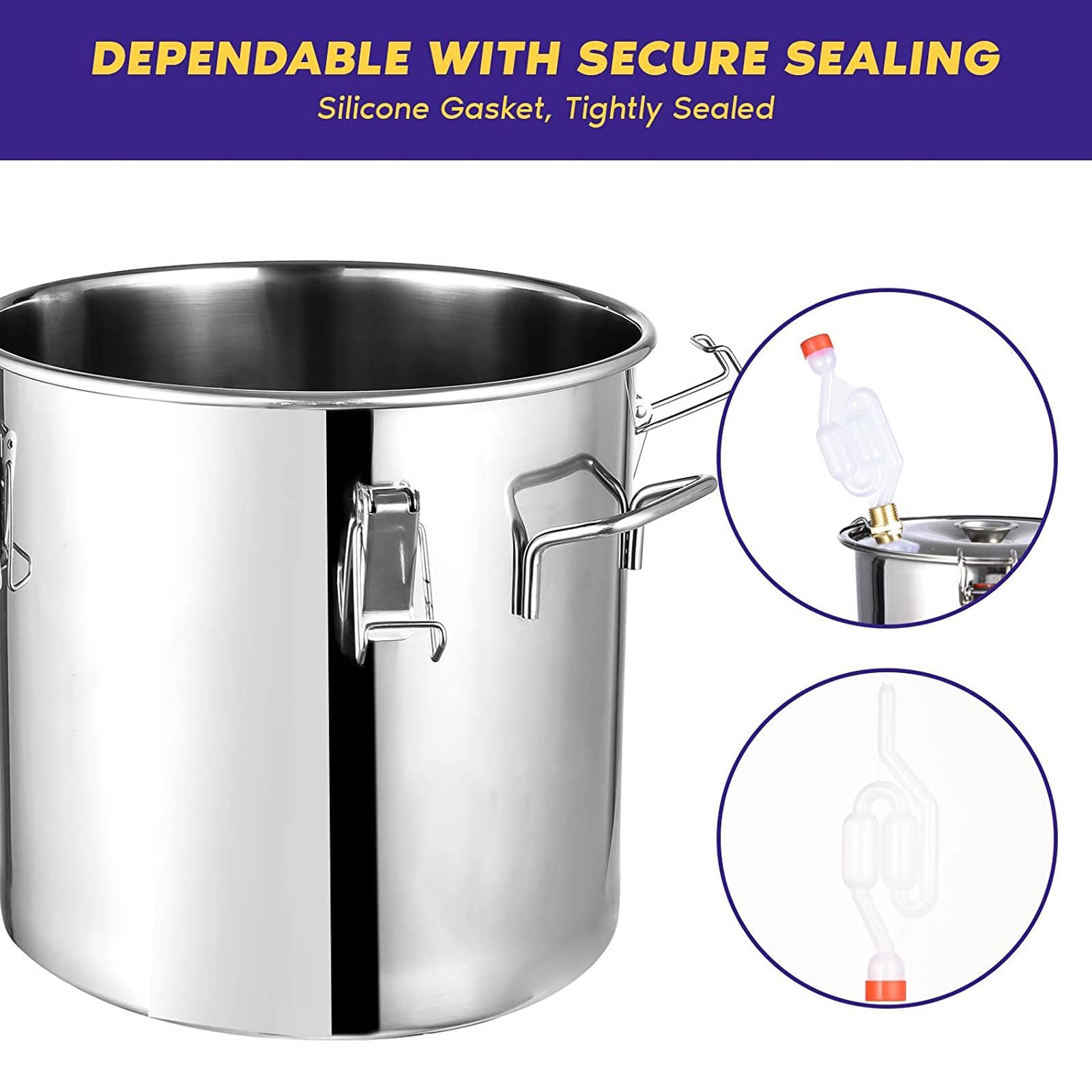 Destilador de agua y alcohol, tubo de cobre, kit de preparación casera para extracción de aceites esenciales, capacidad de 8 litros