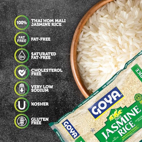 Image of Goya Foods Jasmine Rice, 5 Pound (Pack of 8)