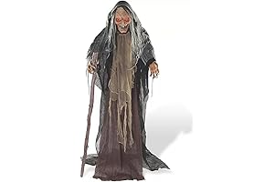 Animated Standing Witch Halloween Decoration