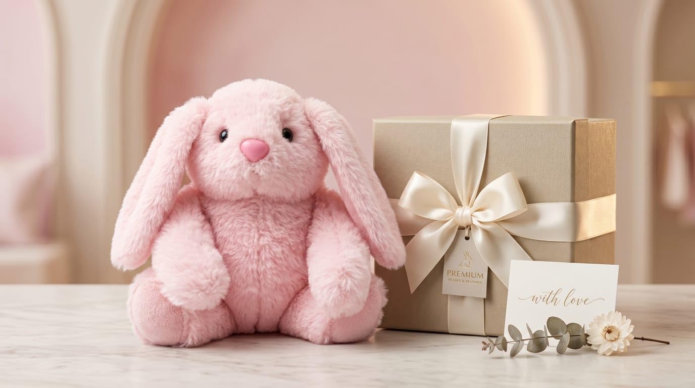 Buy Panda's Cave Plush Bunny Toy, Soft Cuddly Stuffed Animal for
