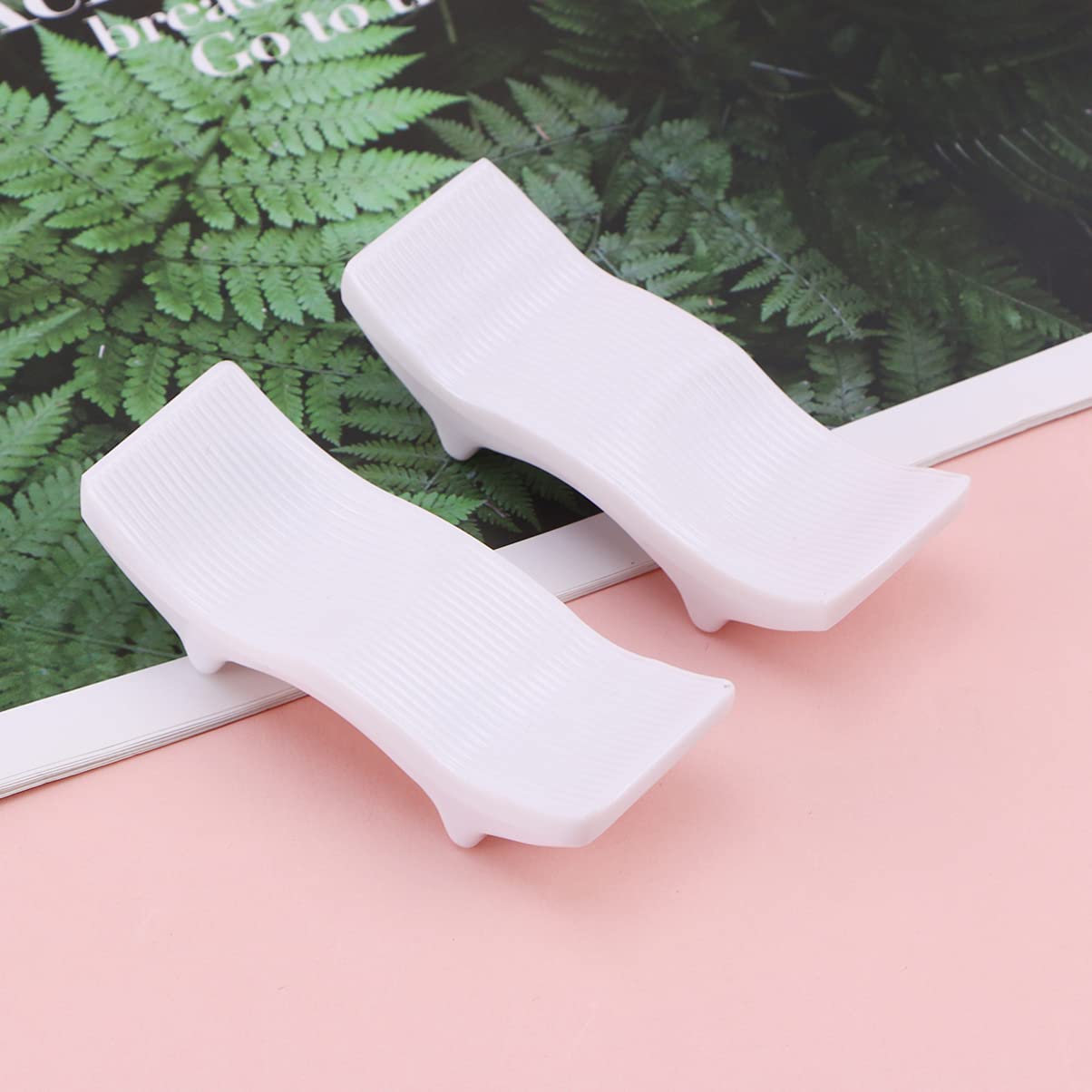 Support de baguettes, 5 pièces, présentoir de baguettes en mélamine, support de cuillère en porcelaine imitation, support de baguettes, oreiller de repose-cuillère pour la maison, le restaurant, la s