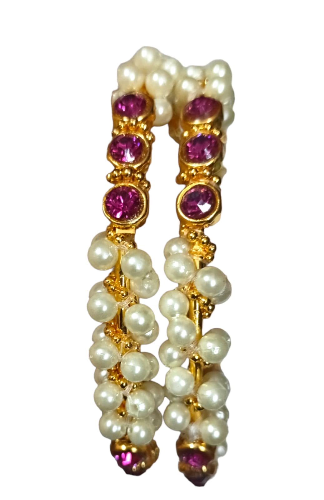 Sajshrungar Pearls Dealer Adorable Pearl Bangles for Women (SJPBANGLE01_2.4) (B0BT1MMV32) Amazon Price History, Amazon Price Tracker