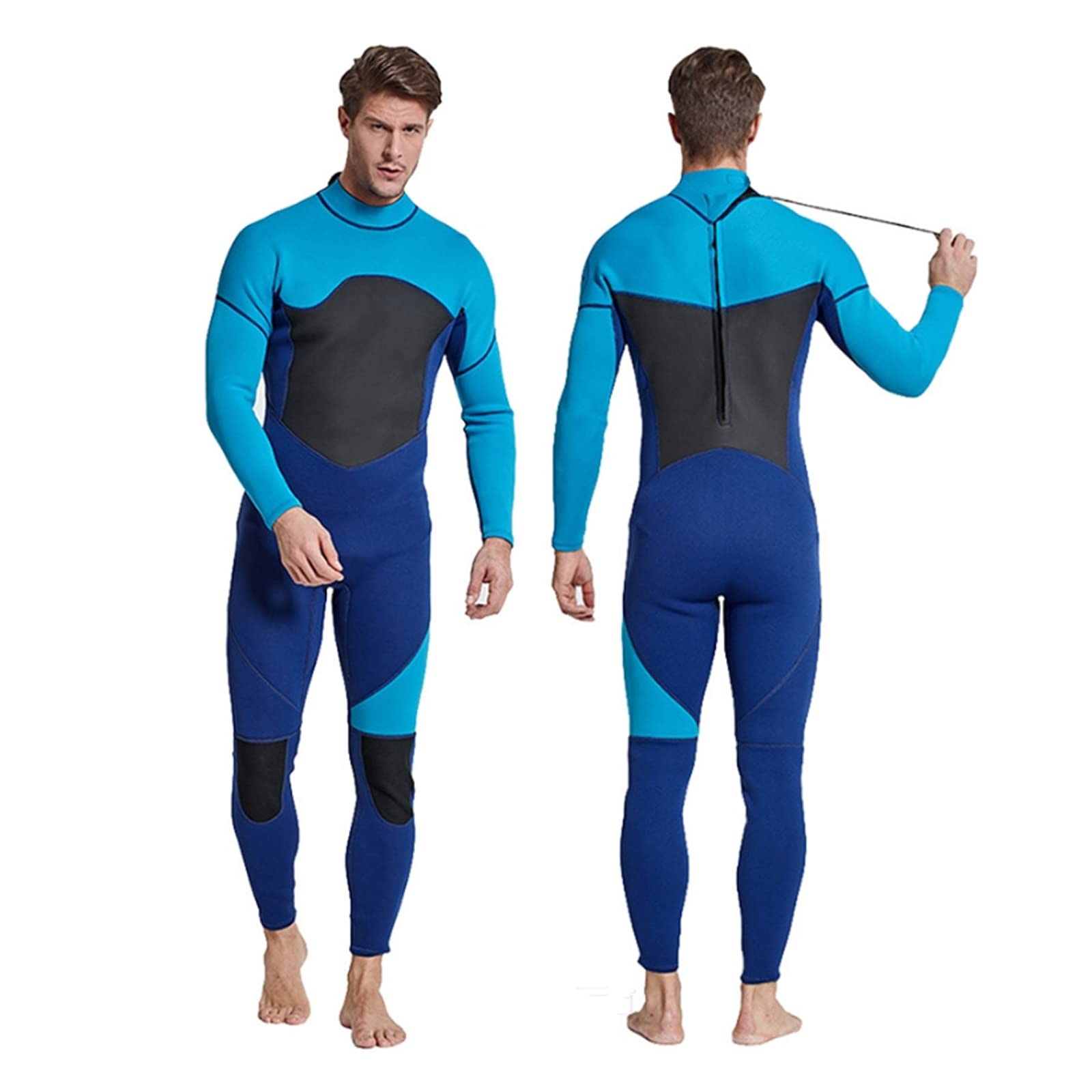 3 Mm Neopren-Neoprenanzug für Herren Surf-Schwimm-Neoprenanzug Warmer und Super Elastischer, Verschleißfester Neoprenanzug zum Tauchen, Schnorcheln, Surfen, Kajakfahren