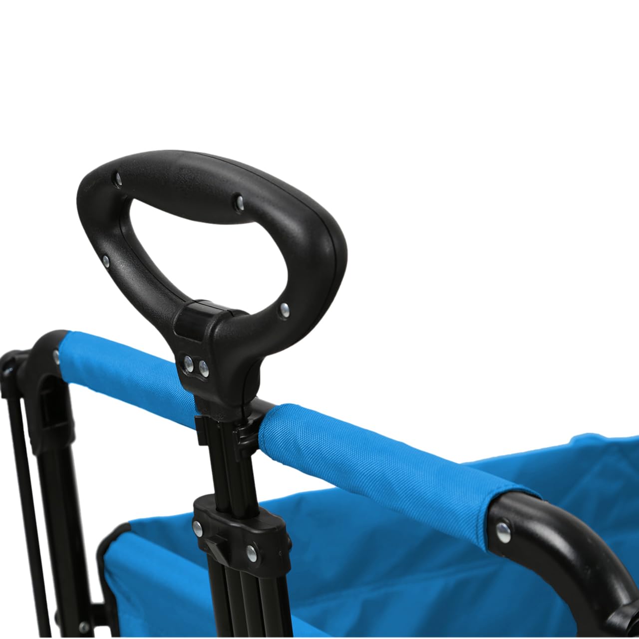 FUXLIFE Bollerwagen FX-CT800 Komfort faltbar - Türkis • Kinder Transportwagen mit Sonnendach • gepolsterte Innenraumverlängerung • robuste Räder • kompakt klappbarer Handwagen
