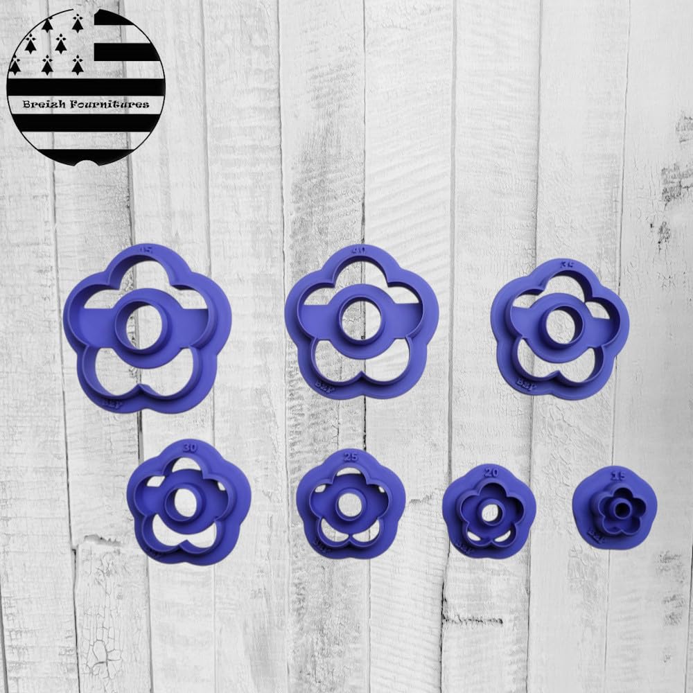 KBC Emporte-pièce pour Pâte Polymère, Fleur Outil de Création DIY