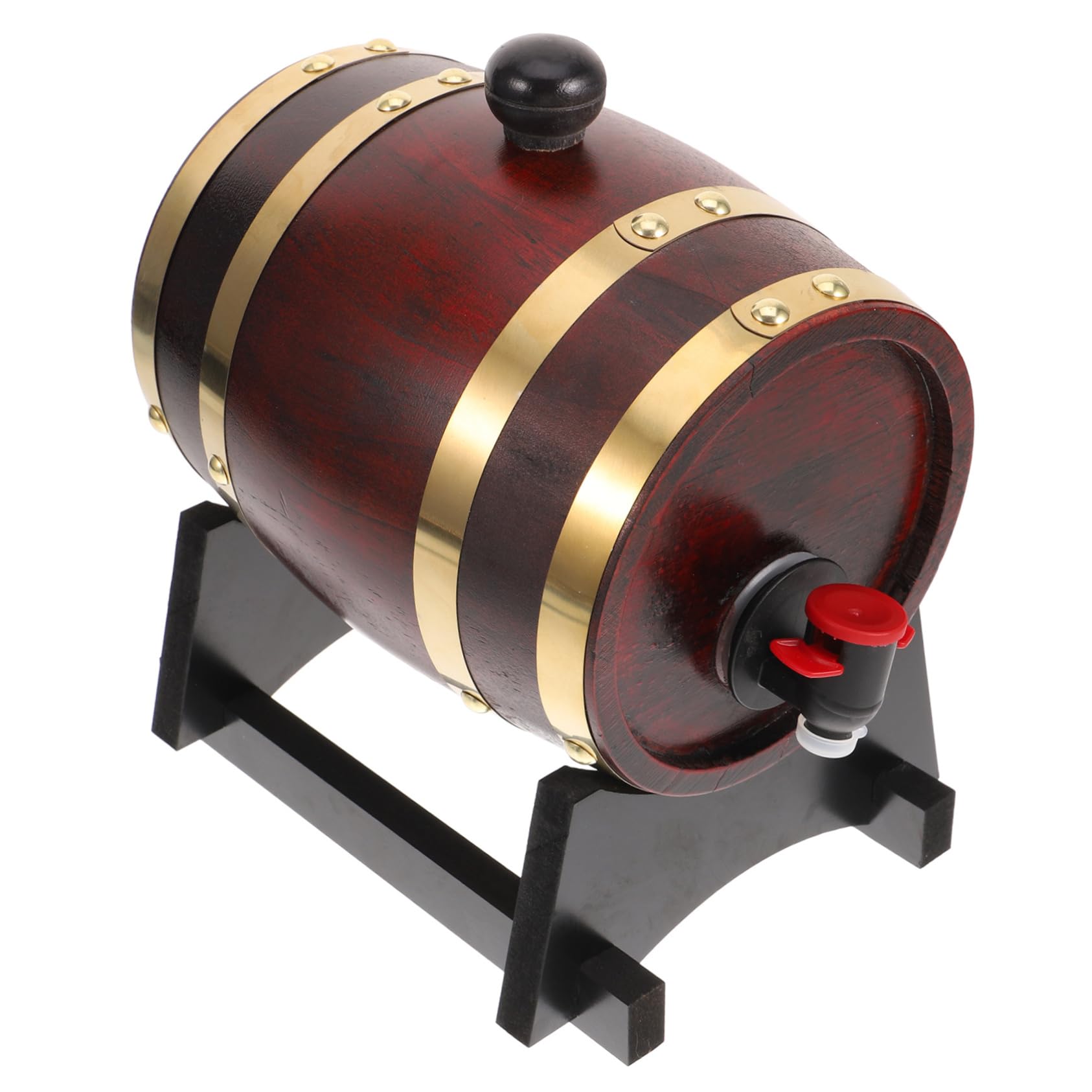 Garneck Elegant Wine Barrel Bucket 1l Wood Wine Barrel for Bars Wineries Showcases