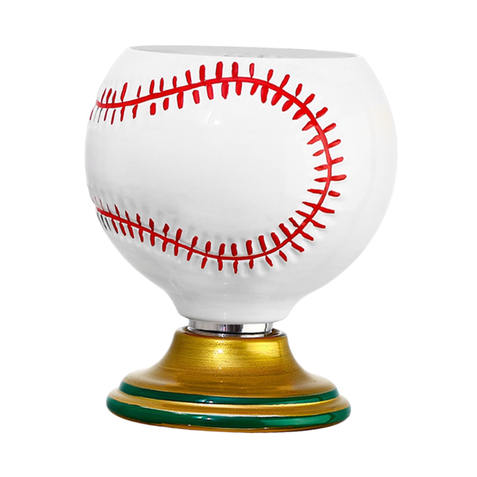 SHINLHUA Rotatable Glass Ball Cup Sports Themed Baseball Golf Soccer Replacement for Ball Cup Follower Decorative Accessories World Glass