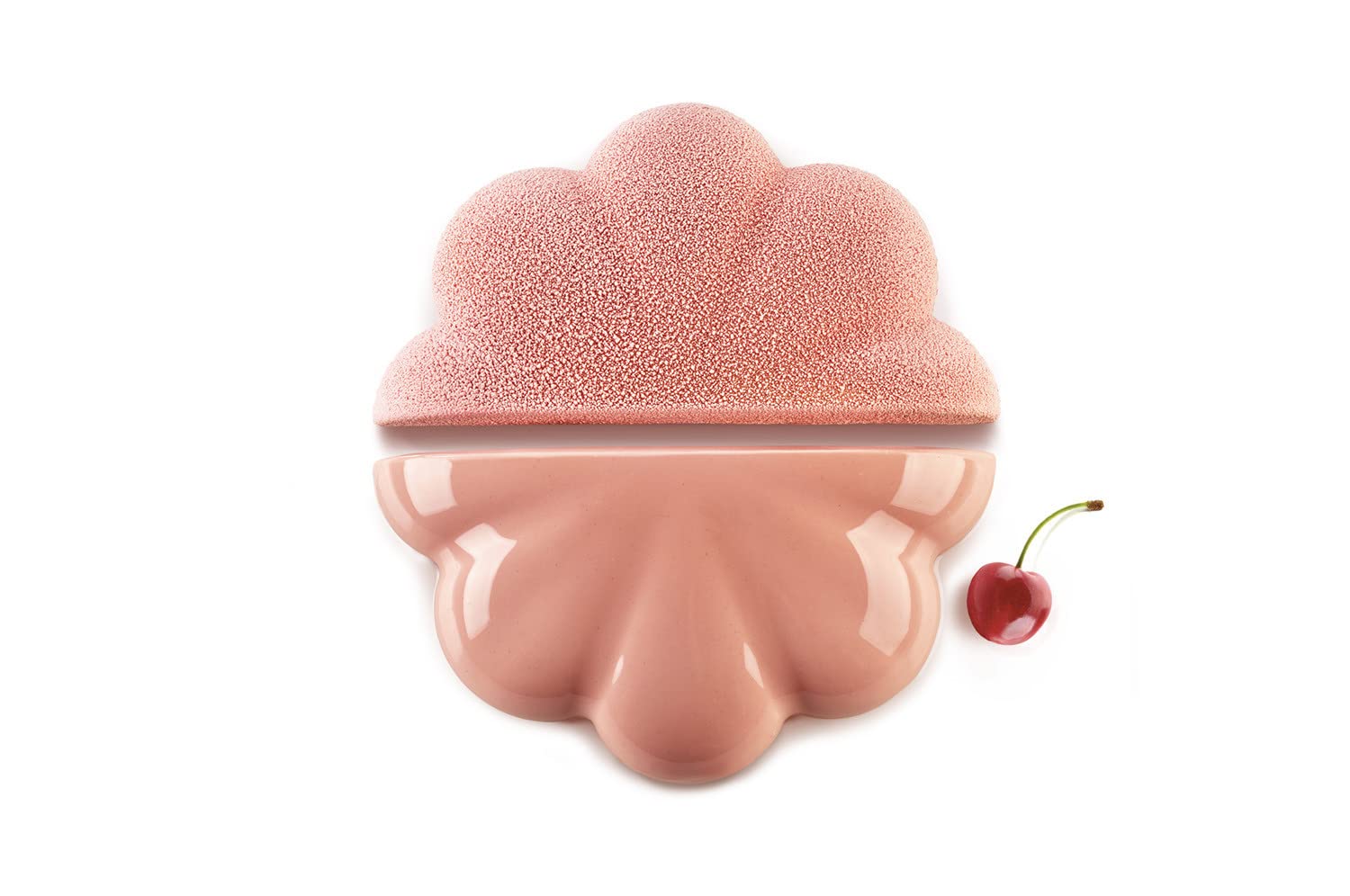 Silikomart | Silikonformen Set NUVOLA, Zusammensetzungsset 2 Silikonformen, 3D Design, 220 x 110 mm, h 60 mm, Volumen 1600 ml, Made In Italy
