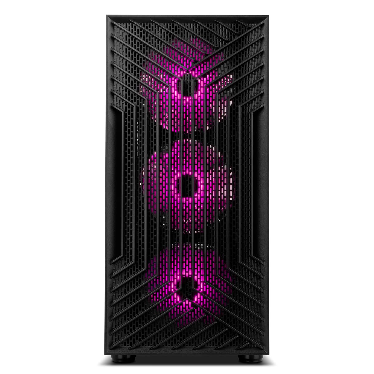 NOX XTREME PRODUCTS INFINITY EPSILON - Mid Tower M-ATX/ITX ARGB Rainbow, panel boczny ze szkła hartowanego, 4 zainstalowane wentylatory, kompatybilność z kartami graficznymi do 310 mm, USB 3.0, czarna