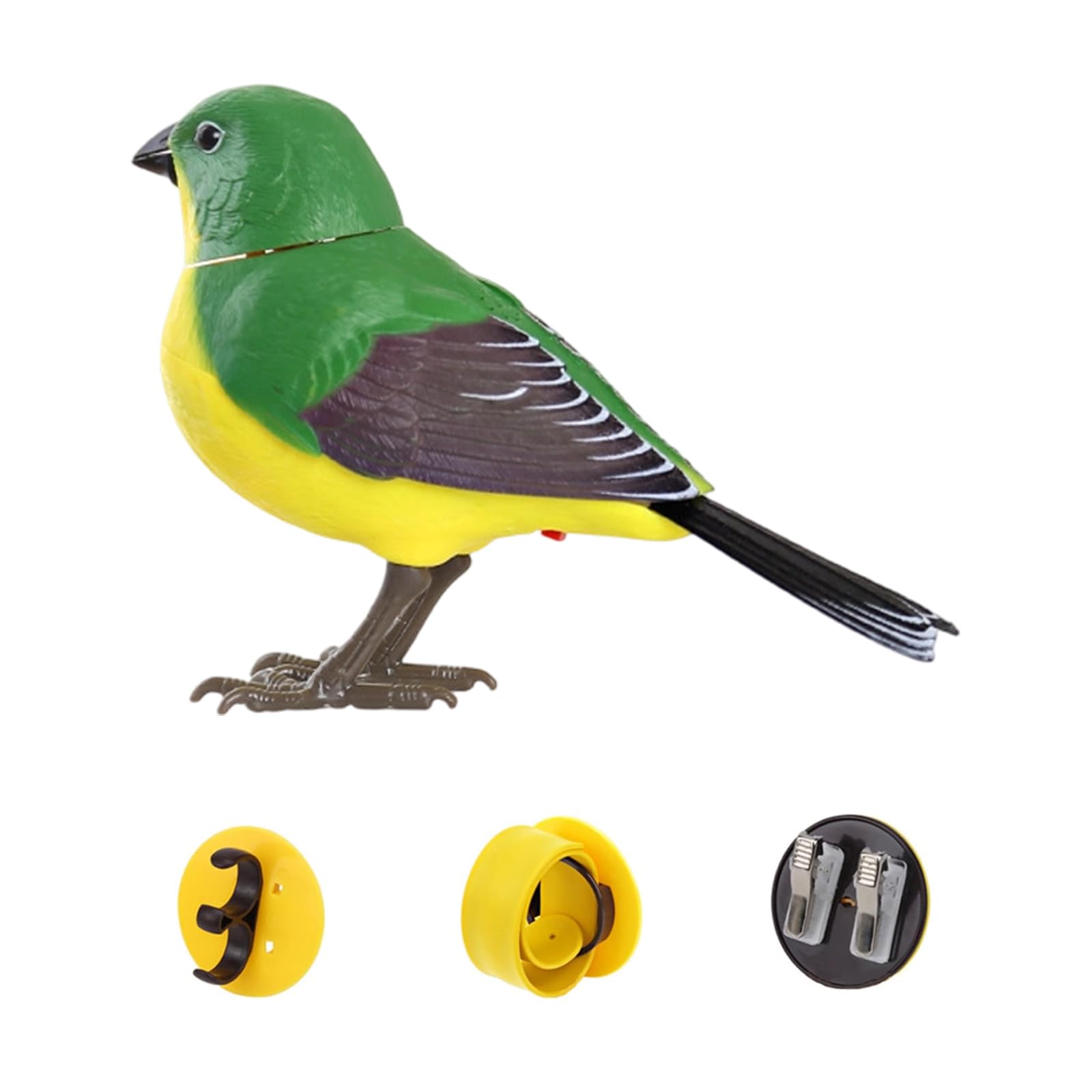 Shntig Activated Chirping Bird Decor Creative Present Option for Kids Celebration and Home Display Bird Figurine with Motion