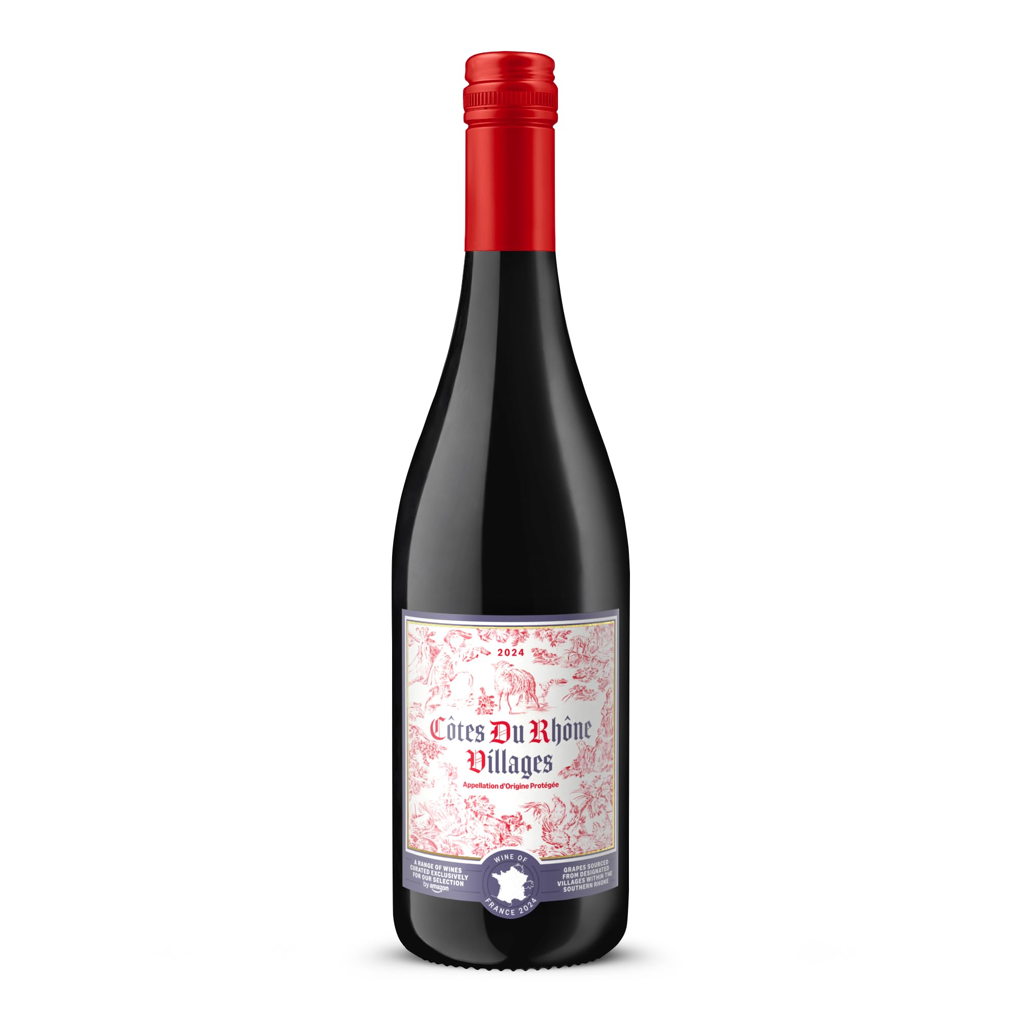 by Amazon Our Selection Cotes Du Rhone Villages AOC, Red Wine, 75cl