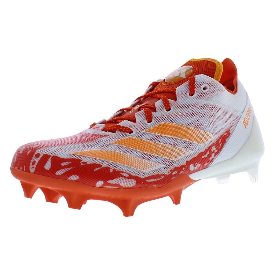 Image of adidas Adizero Electric Mens Shoes Size 8, Color: Footwear White /Collegiate Orange /Footwear White