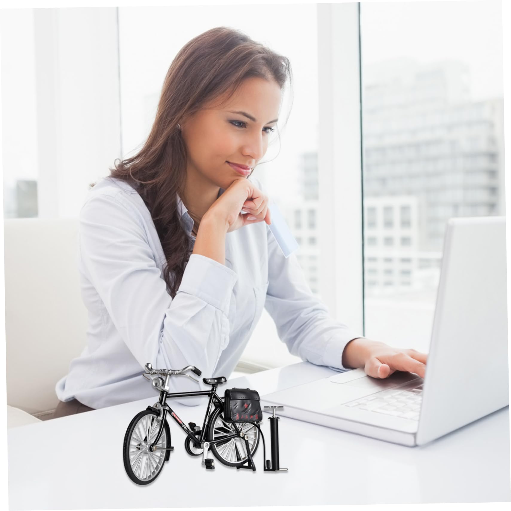 HoveeLuty Mini Vélo Rétro 1:10 à Monter Soi-Même – 51 Pièces En Alliage, Décoration De Table Et Cadeau DIY