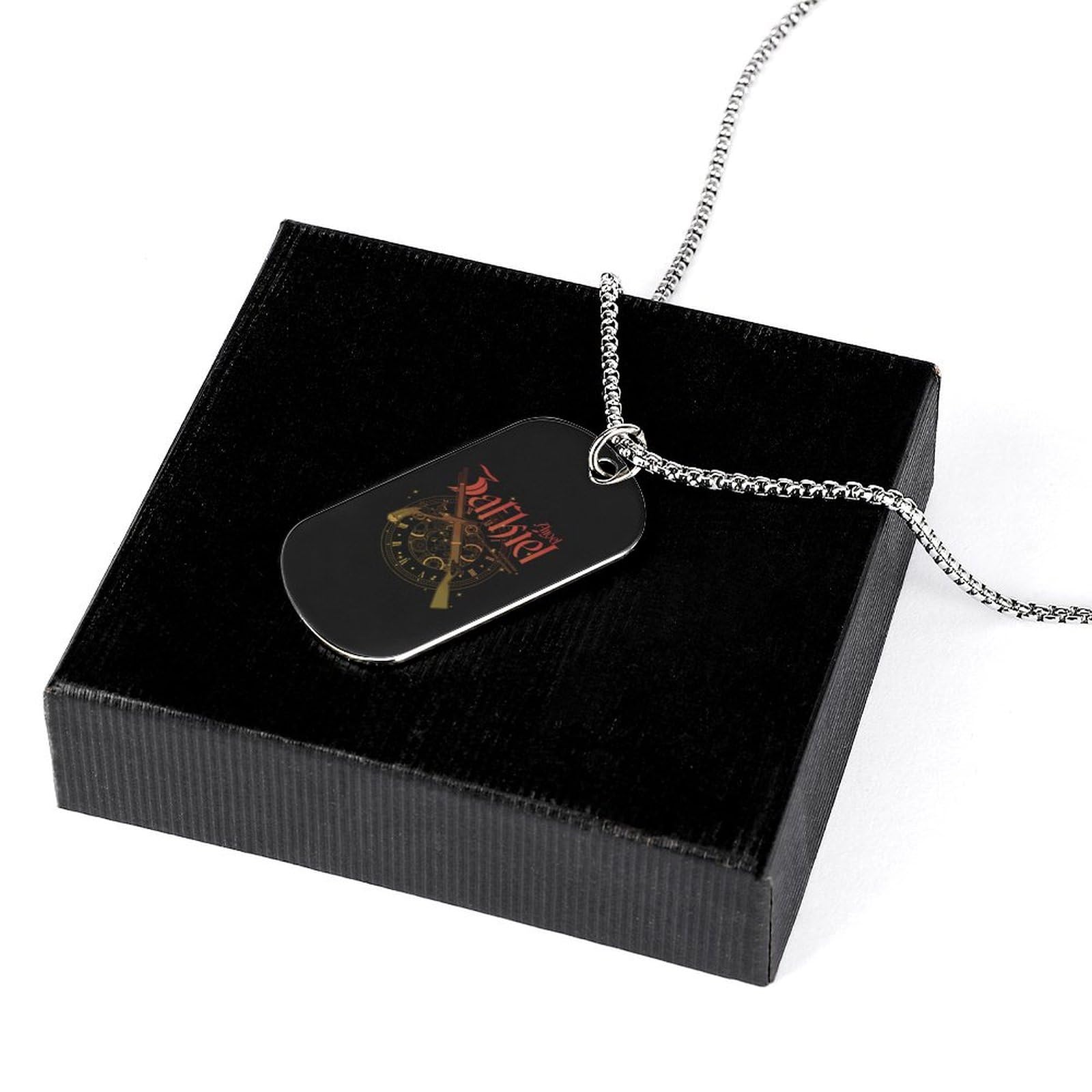 Amazon.co.jp: ネックレス メンズ/レディース 長方形ペンダント 時崎狂