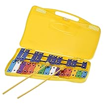 Btuty 25 Notes Glockenspiel Xilofono Clavicordo in Alluminio Percussioni Rhythm Musical Strumento Didattico con 2 Mallets Custodia Palmare