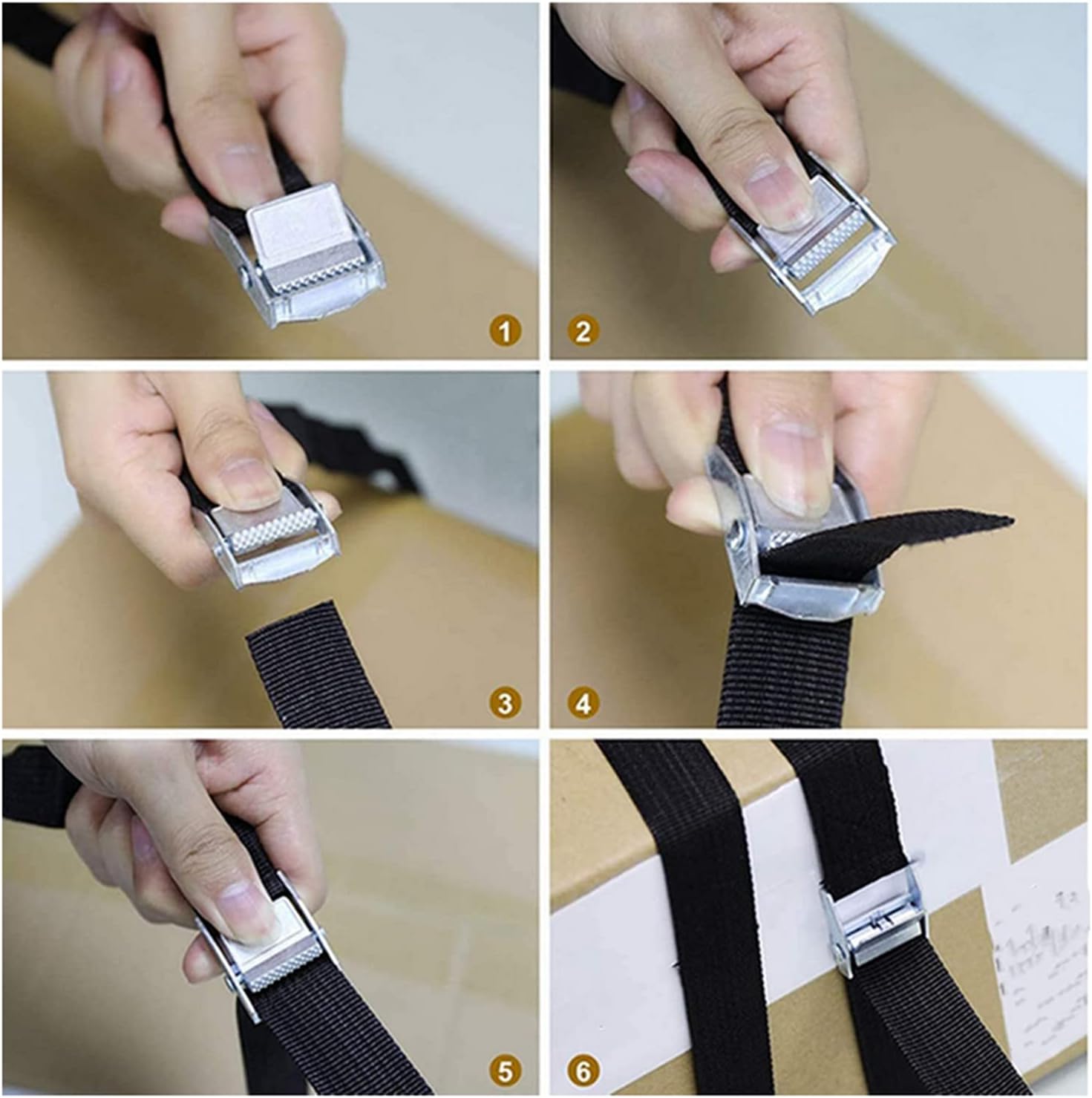 8 Pieces of Lashing Straps 1 inch X 10 Feet, aAdjustable Lashing Straps, Ratchet Straps, Kayak