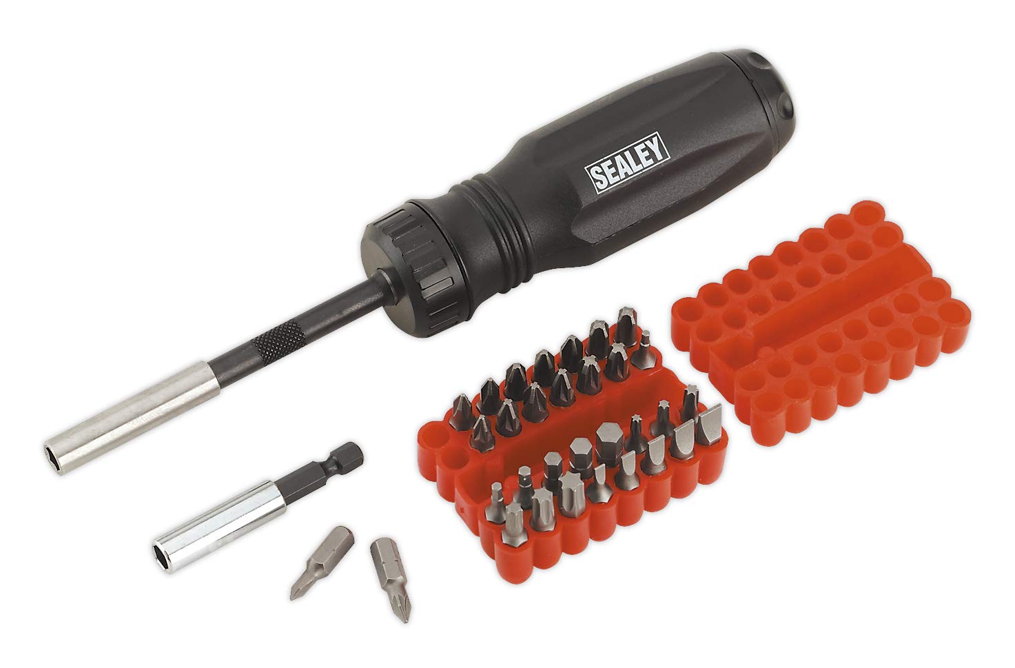 Sealey Gearless Ratchet Screwdriver Set 34pc AK6498