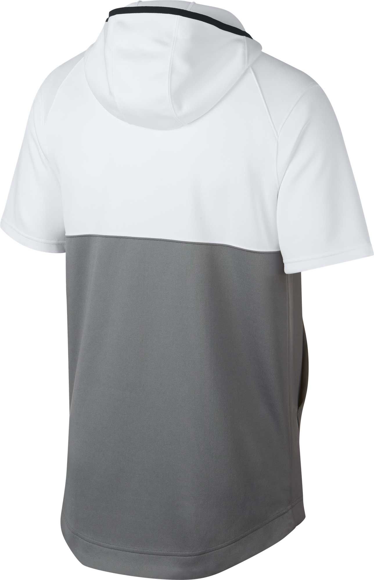 nike spotlight short sleeve hooded shirts & tops