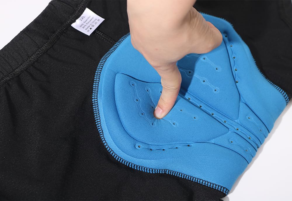 Pantaloni Bici Uomo Maglia da Ciclismo Uomo Pantaloncini Intimo da Bicicletta Abbigliamento da MTB Abbigliamento da Bici Gel Pad Traspirante Mutande Ciclismo Uomo