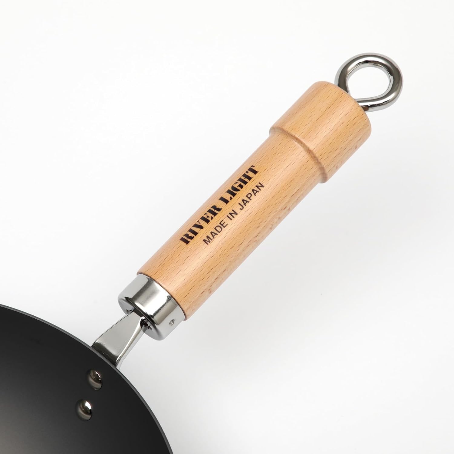 Riverlight KIWAME PREMIUM iron frypan,wokpan,Starter Kit,Rust-resistant,made in japan (Wok pan 10.2)