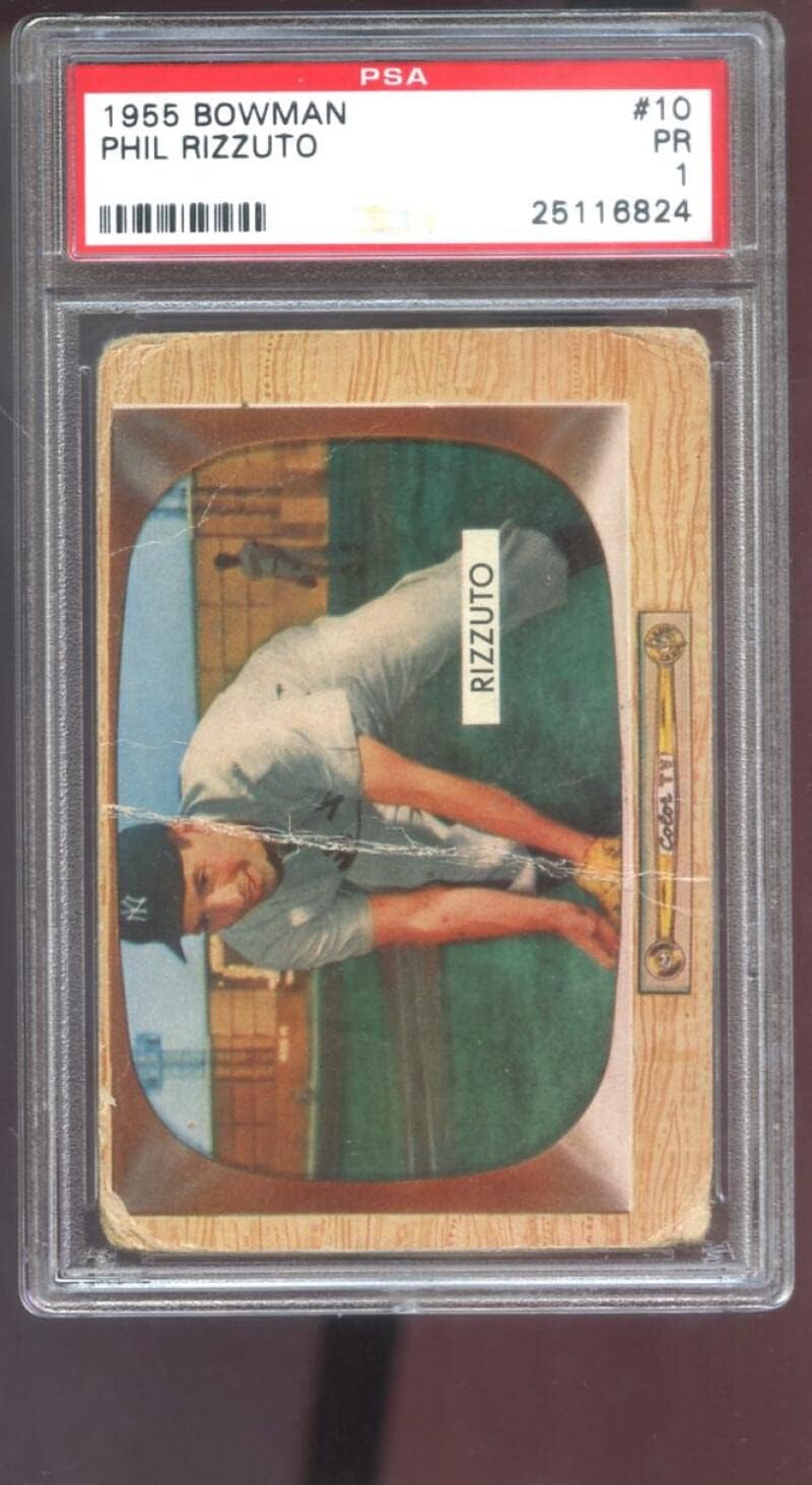 1955 Bowman #10 Phil Rizzuto PSA 1 Graded Baseball Card New York Yankees MLB