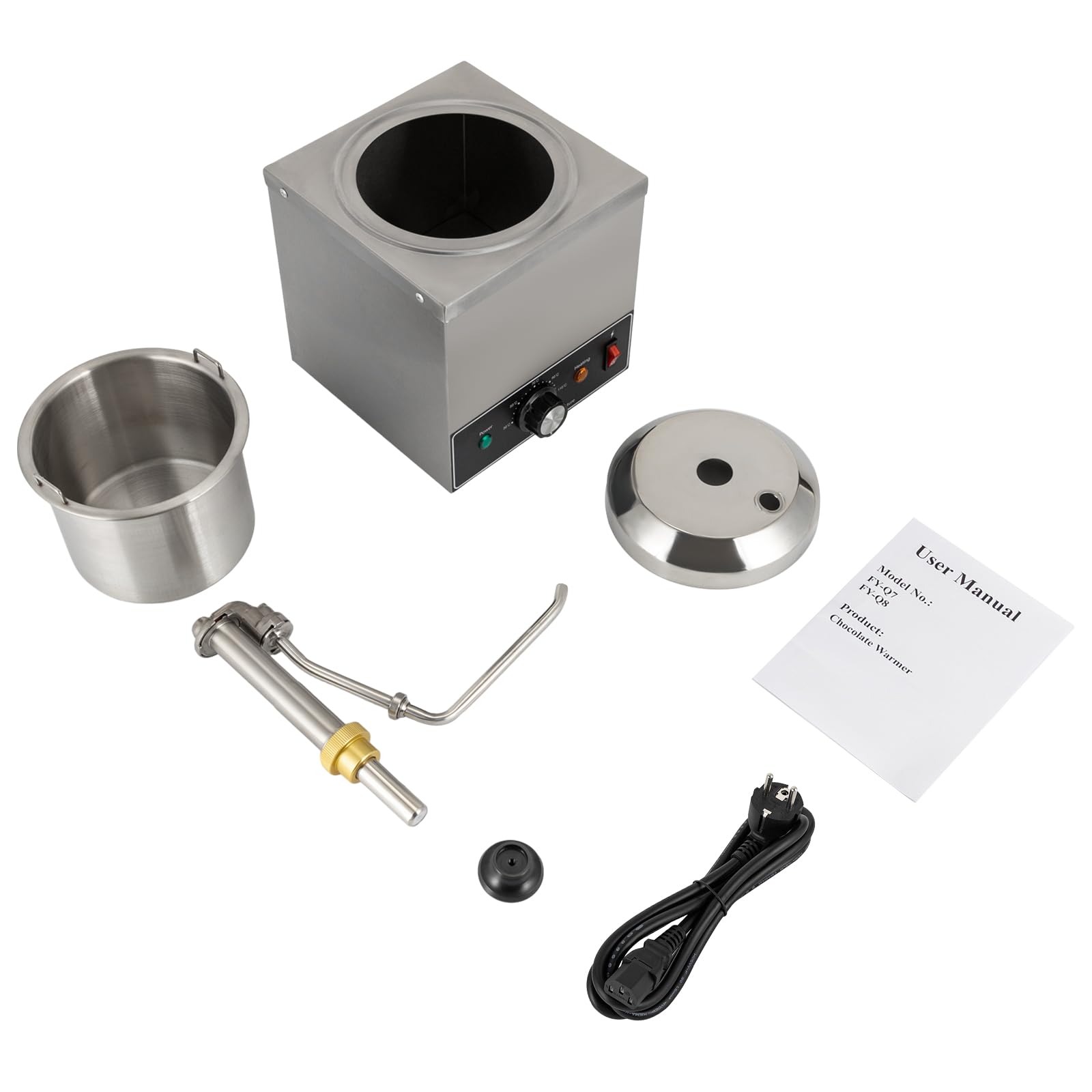 Chauffe-sauce, Distributeur de Fudge Électrique, Distributeur de Chocolat Chaud, En Acier Inoxydable 201 de Haute Qualité, 650 W, Pour Restaurant, Chauffe-fromage Commercial, Doseur de Pâte