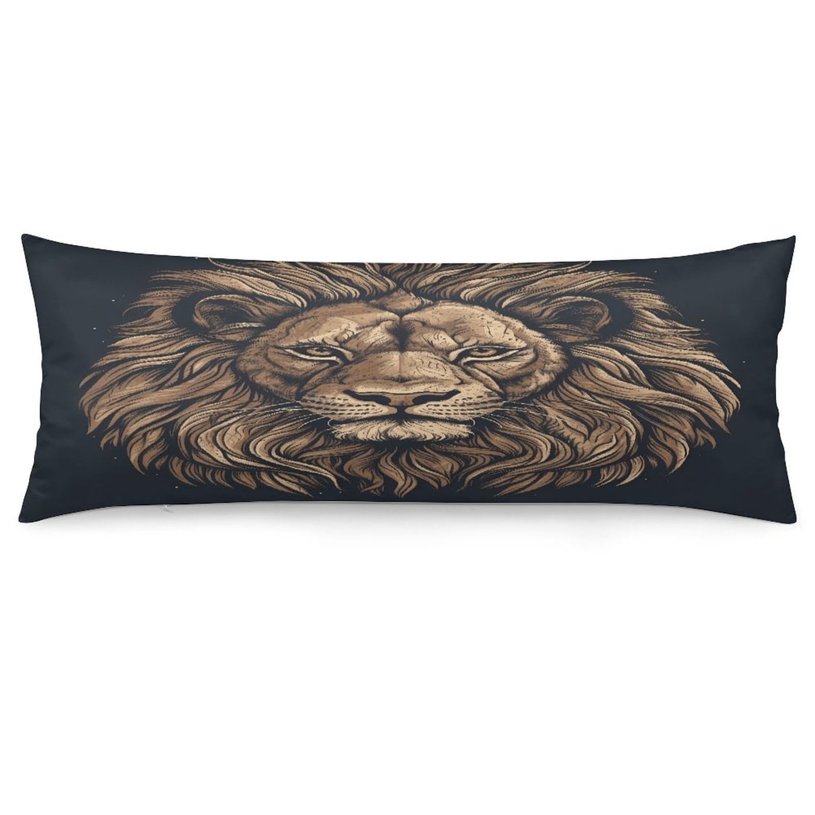 Cartoon Lion Throw Pillow Cover Soft Pillow Case Decorative Lumbar Pillow Cover Cozy Throw Pillowcase Polyester Rectangular Cushion Case Decor for Couch Sofa Bed