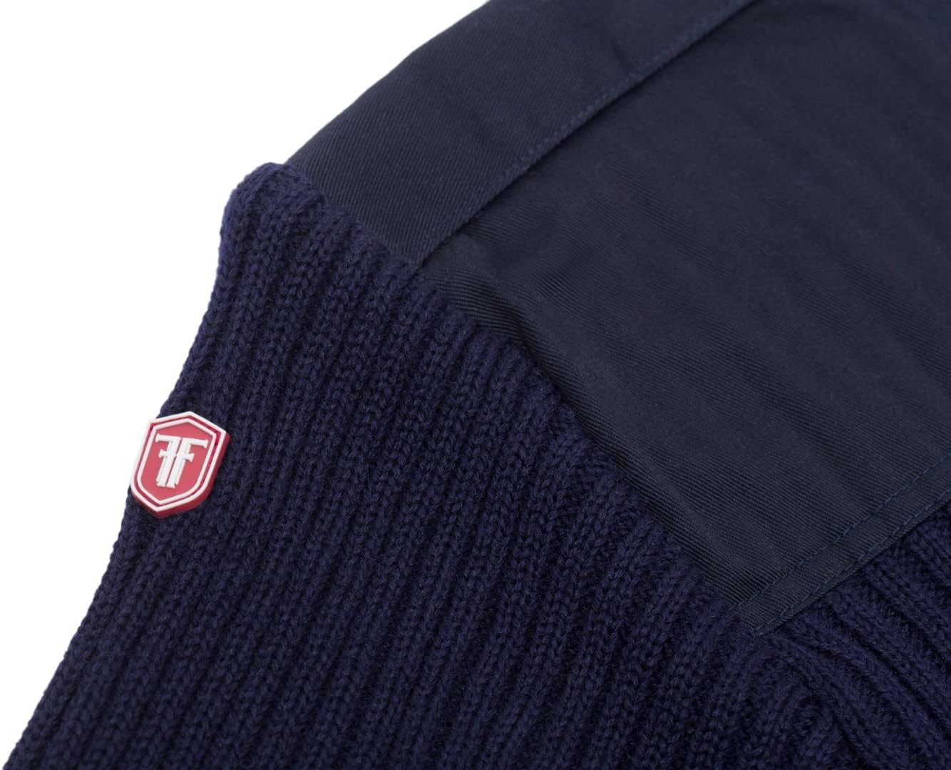 Flanders Fields Natural Wool British Commando Sweater | Military Sweaters for Men | Tactical Sweater with Shoulder Patches - Image 4