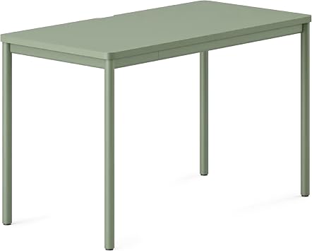 Branch Daily Desk - Functional at Home Office Desk with Effortless Assembly, Timeless Design, Rounded Corners, and Built-in Cable Notch - 36 W x 28.5 H x 24 D - Sage Work Table