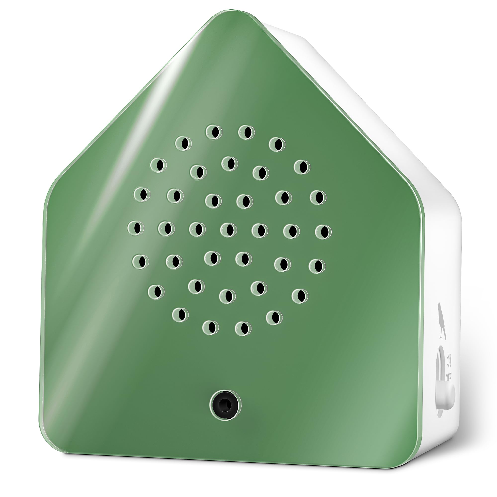 RELAXOUND Zwitscherbox originale Satellite Nightingale Green – moderno canto degli uccelli – rilassante – rilevatore di movimento con suono – Soundbox