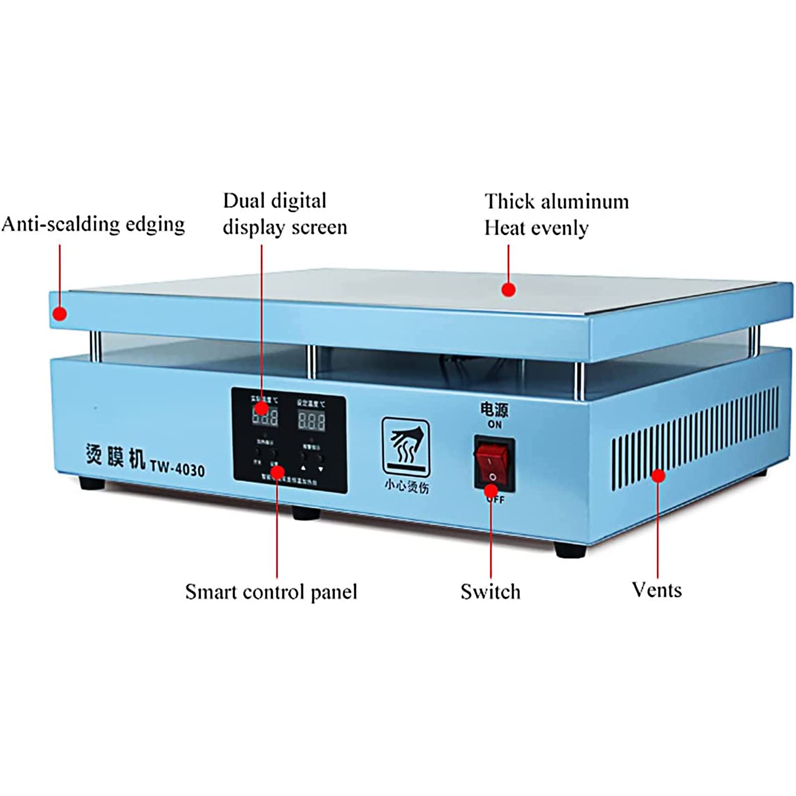 Máquina de envasado al vacío de Alimentos de sobremesa Manual de 1300 W, máquina de Envoltura, máquina de Sellado térmico de sobremesa para cocinas domésticas y com,
